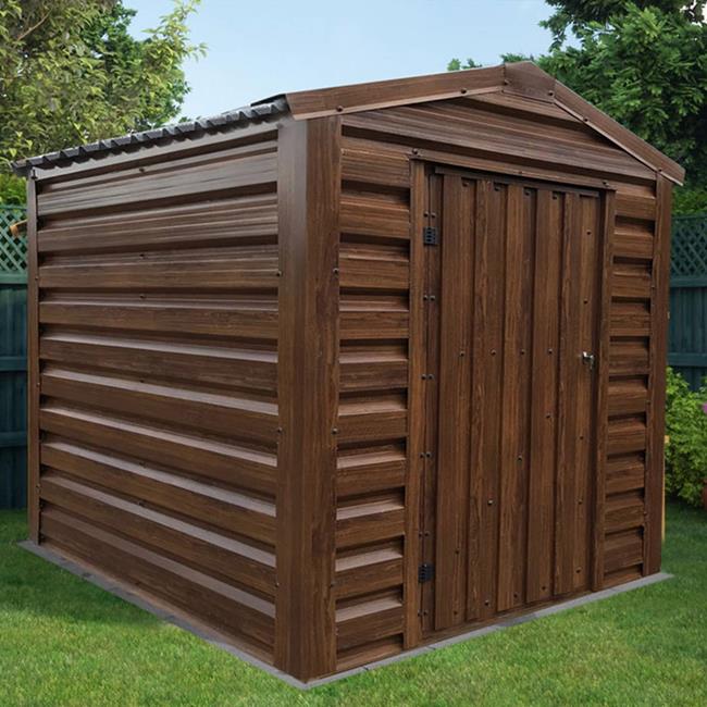 6ft Wide Apex Roof Steel Shed Garden Building Birstall