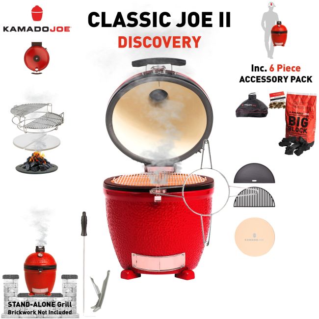 Kamado Joe Ceramic Grill Smoker Oven Classic Joe II (2) Stand