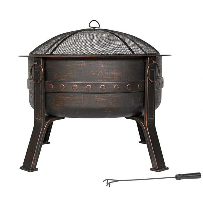 La Hacienda Patio Heaters Brava Bronze Deep Bowl Firepit Birstall