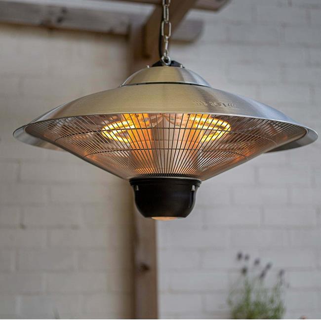 La Hacienda Patio Heaters Hanging Halogen Silver Heater Birstall