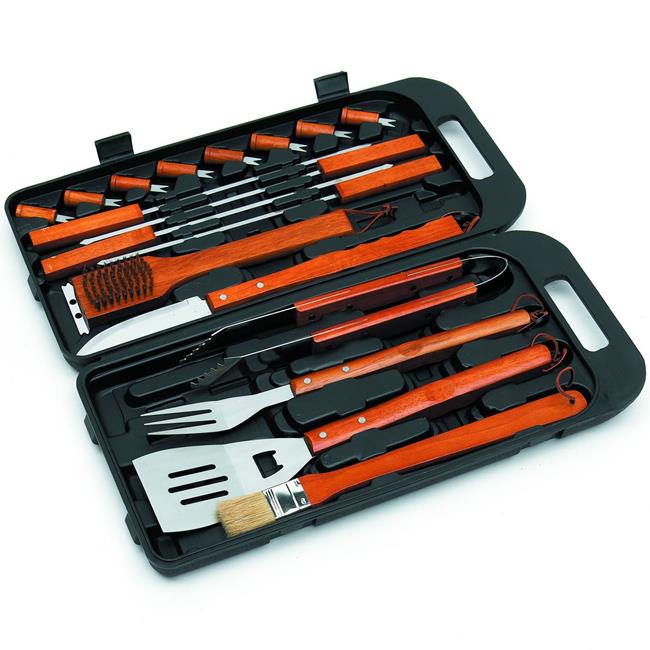 Landmann Barbecue Accessories Bamboo / Stainless Steel 18 Piece Tool