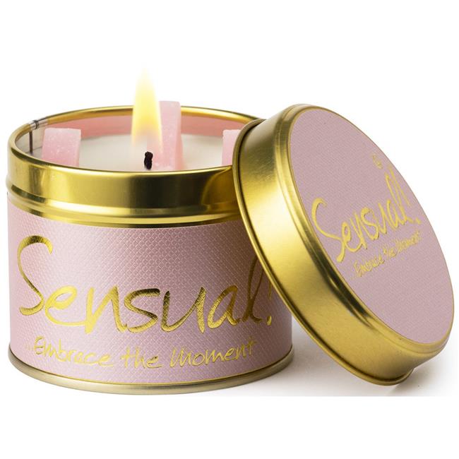 Sensual Scented Candle Tin LilyFlame Candles Birstall
