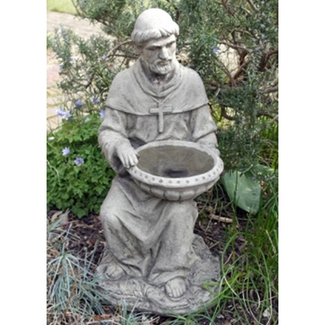 Lucas Stone Statues St Francis Of Assisi Bird Feeder Birstall