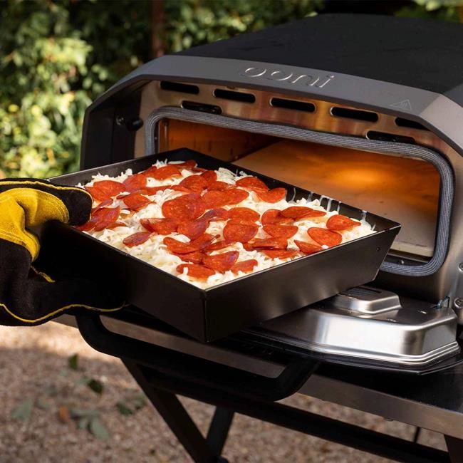 thumbnail image 2 of Authentic Detroit Style Pizza Pan - 10x8 Commercial Steel Deep Dish Pan 2 of 6