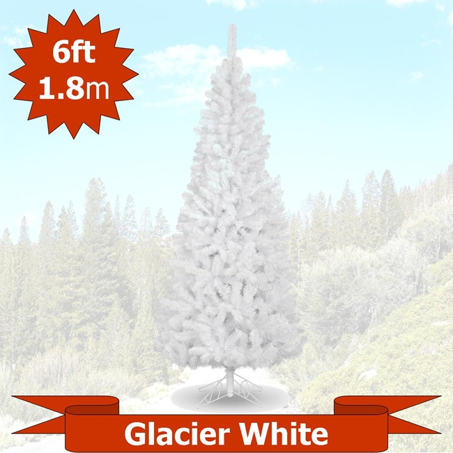 Glacier White 6ft Artificial Christmas Tree Birstall