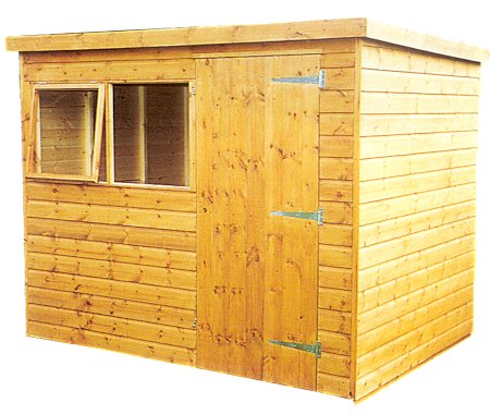 premier pent roof sheds - flat roofed garden sheds birstall