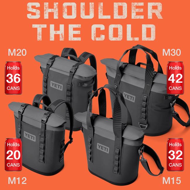 YETI Hopper M20 CHARCOAL Soft Cooler Backpack Birstall