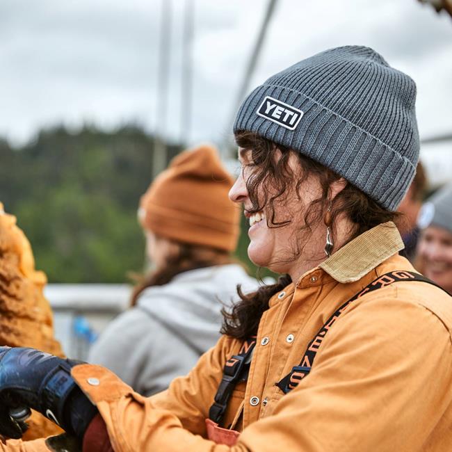 YETI Logo Beanie Hat GREY Birstall