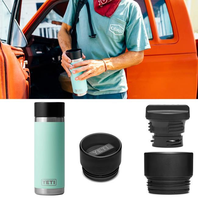 YETI Rambler Bottle with Hot Shot Cap SEAFOAM . 532ml 18oz Birstall