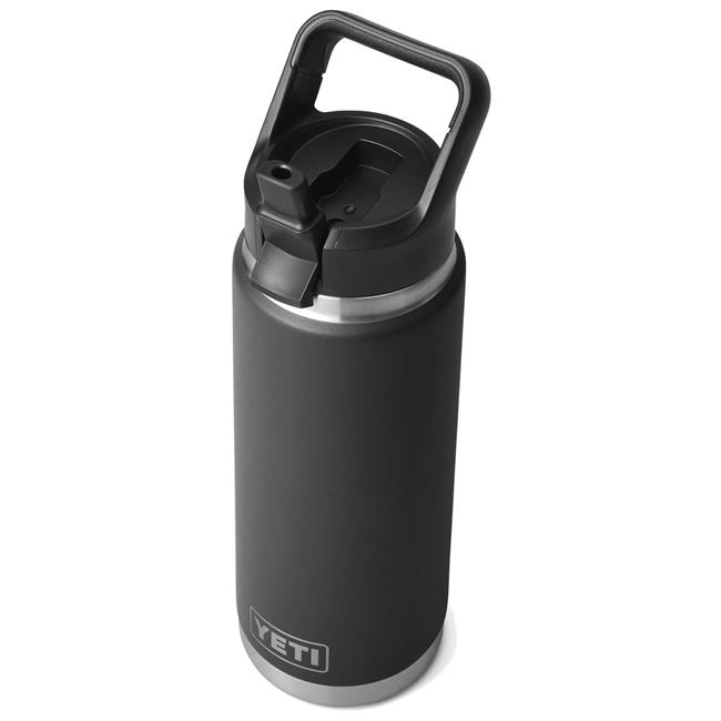 YETI Rambler Bottle with Straw Cap BLACK . 769ml 26oz Birstall