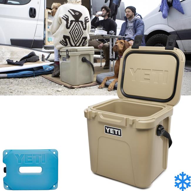 YETI Roadie 24 TAN Cool Box with Ice Birstall